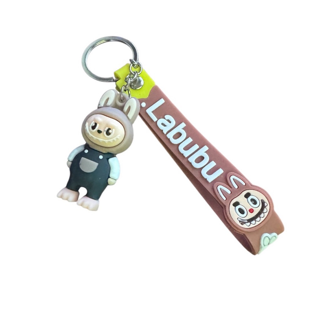 Labubu Keychain Brown and Black